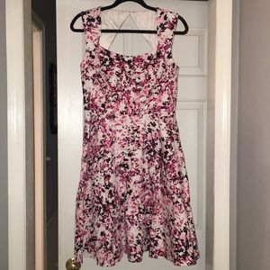 Floral White House Black Market Dress